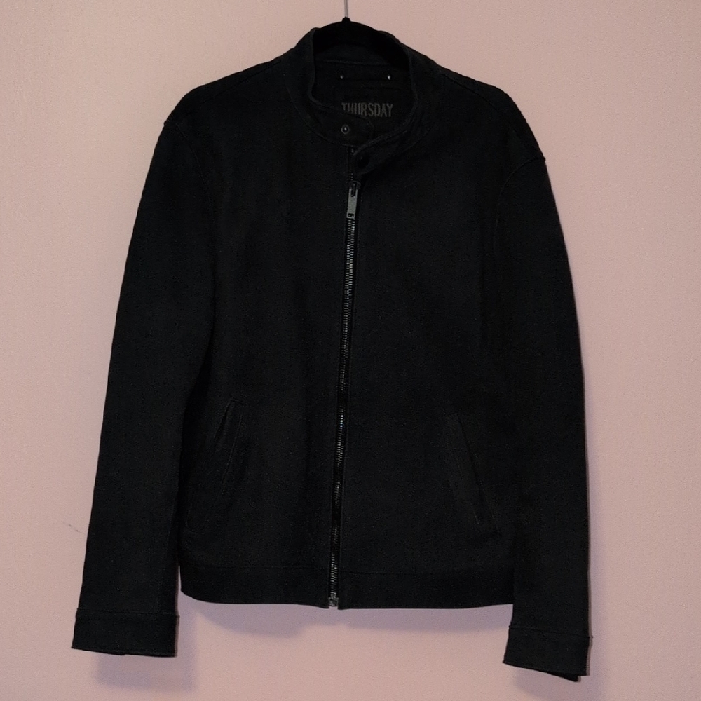 Black Leather Racer Jacket
